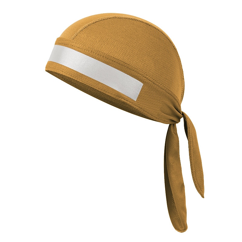 quickly dry breathable cotton cycling running hat sun uv protection pirate hat sports headwear bandana cap under helmet hat skull cap motorcycle beanie (gray with reflective stripe)3