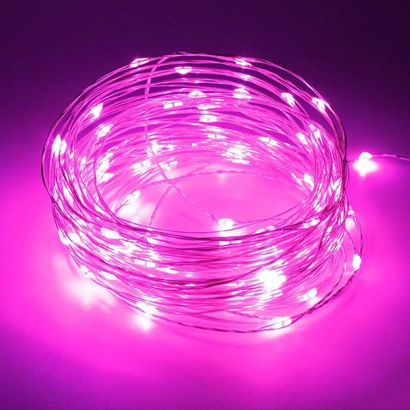 2M 20LED USB Powered Gypsophila String Lights, Warm White/Red Cuttable Design, Outdoor Garden String Lights Christmas Courtyard Decoration4