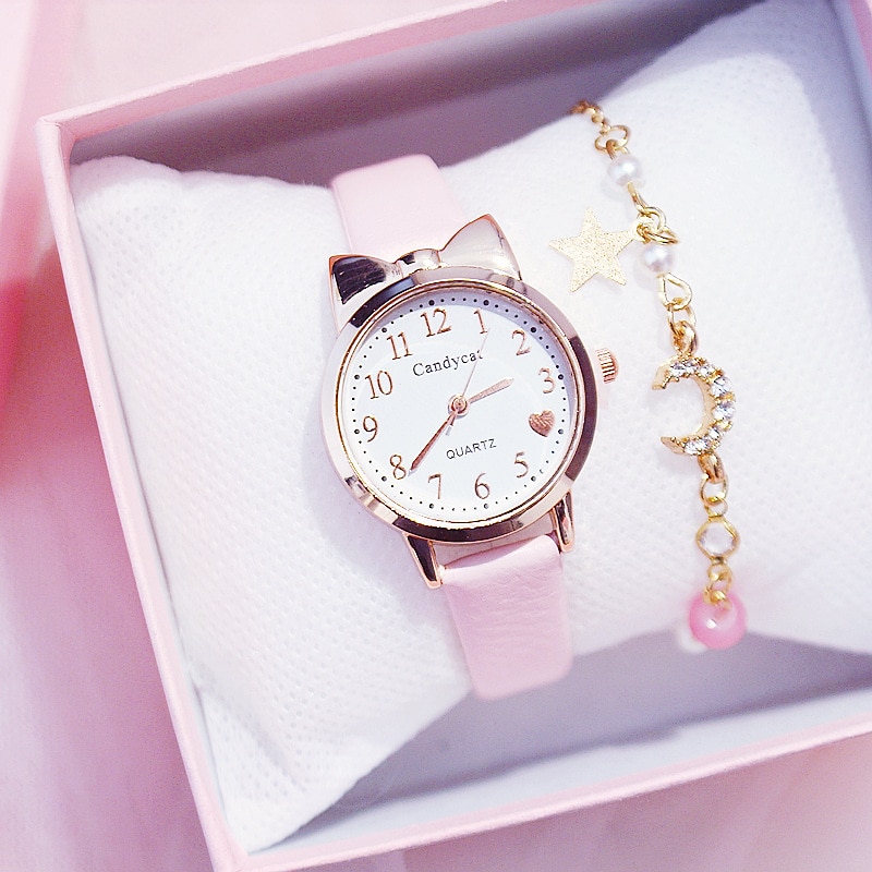 Kid's Quartz Watch Creative PU Leather Watch - Main Image