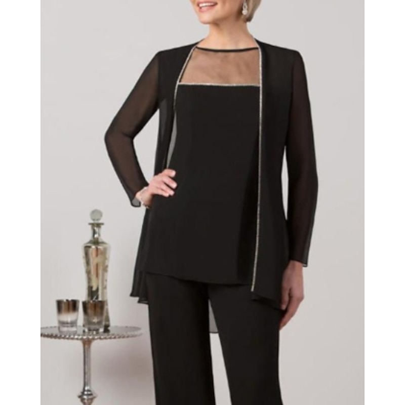 Long Sleeve Shrugs Chiffon Wedding Guest / Party / Evening Women's Wrap With Solid2