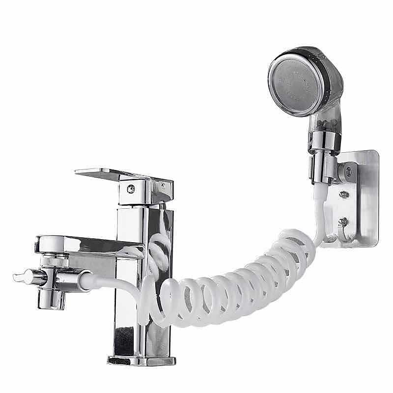 Bathroom Wash Face Basin Water Tap External Shower Head Toilet Hold Filter Flexible Hair Washing Faucet Rinser Extension Set2