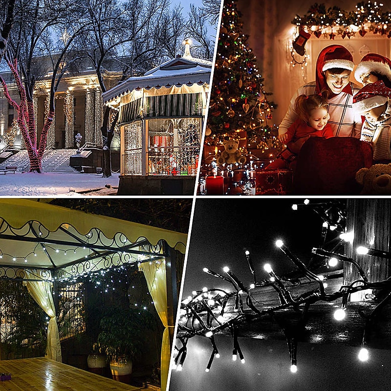 Outdoor Solar String Light 22M 200LED Solar LED String Light Outdoor String Lights 8 Function Fairy Lights Outdoor Waterproof Garden Lawn Courtyard Christmas Decoration Light LED Solar Garden Light4