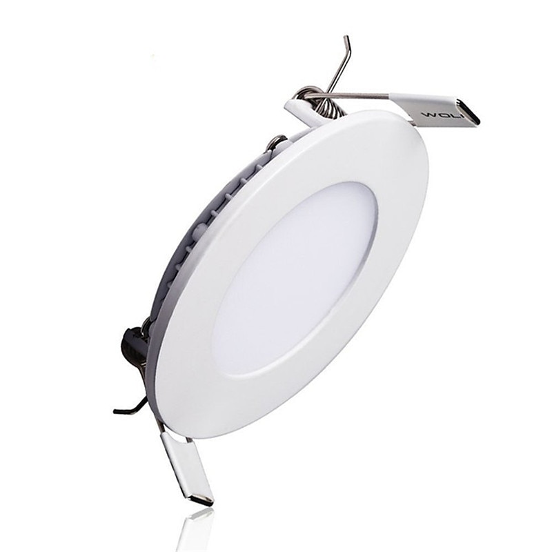 6pcs 4pcs LED Ultra thin Downlight lamp 6W led ceiling Recessed Grid Downlight Slim Round Panel light3