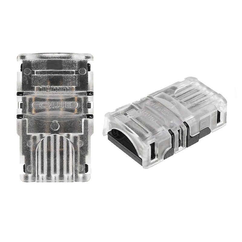 5PCS 4Bin 10mm No-waterproof Flexible Strip Light Hippo Buckle 5050 RGB LED Light Bar Quick Connector Easy to Install Wire and Strip Light  Connector DC5-36V3