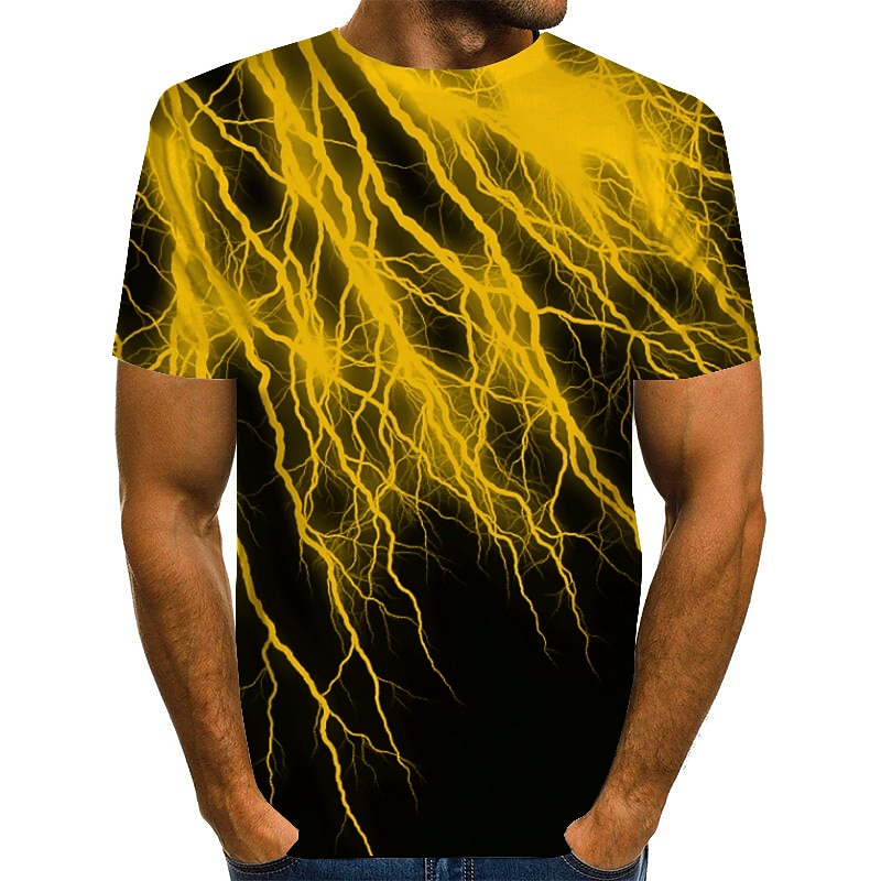 Men's Plus Size Shirt Big and Tall Graphic Round Neck Print Short Sleeve Summer Exaggerated Designer Basic Big and Tall Daily Tops4