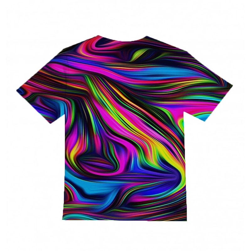 Girls' 3D Graphic Geometric Color Block T shirt Tee Short Sleeve 3D Print Summer Sports Fashion Streetwear Kids Athletic3