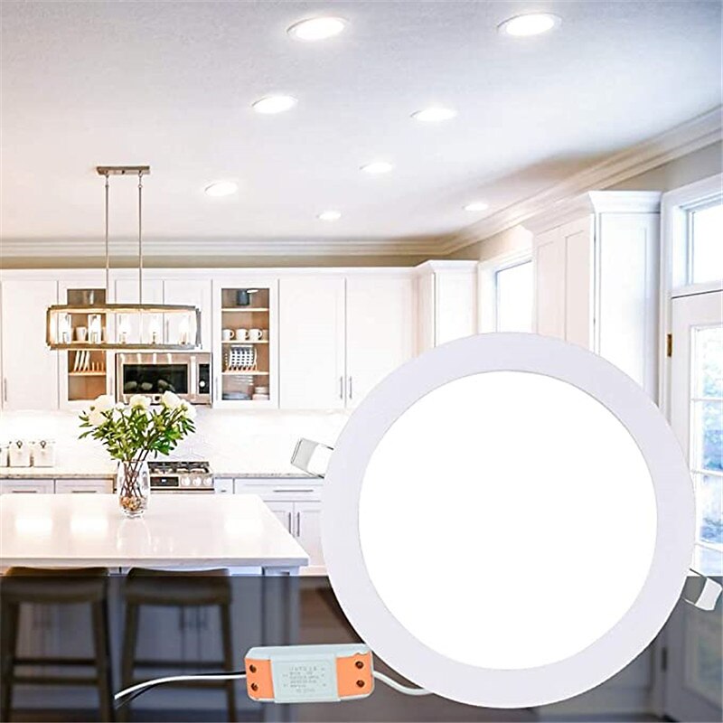 1pcs 12W Led Pancel Light LED Downlight Recessed Round LED Ceiling Lamp AC 110V 220V Led Bulb Bedroom Kitchen Indoor LED Spot Lighting4