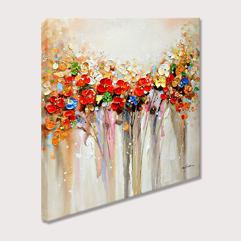 Floral Oil Painting Canvas Wall Art Decoration Colorful Flower Still Life for Home Decor Rolled Frameless Unstretched Painting4