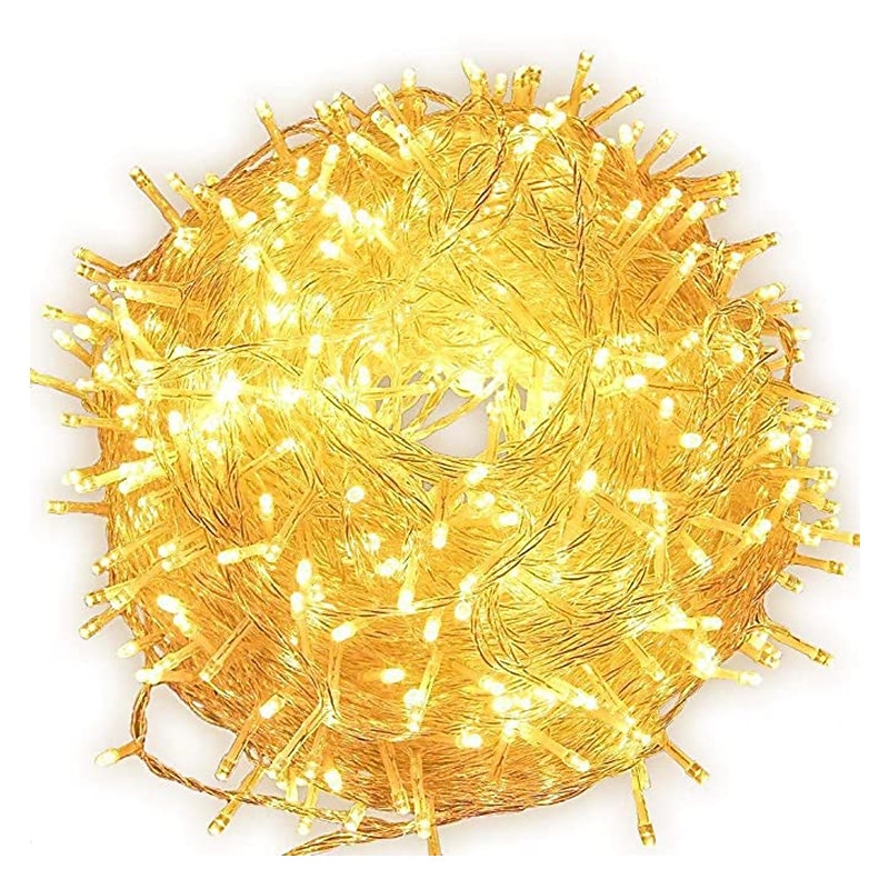 Elegant Wedding Reception Party 200LED 20M String Light Wedding Party Decoration Lights Garland Outdoor Waterproof New Year's 9 Colors LED Lamp