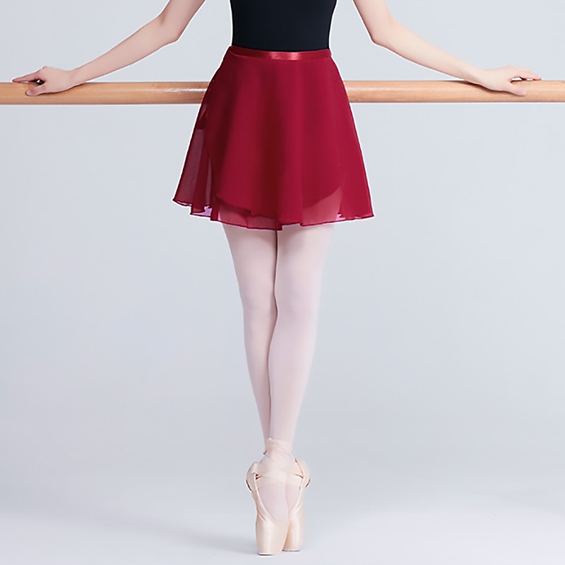 Breathable Ballet Skirts Solid Women's Training Performance High Nylon