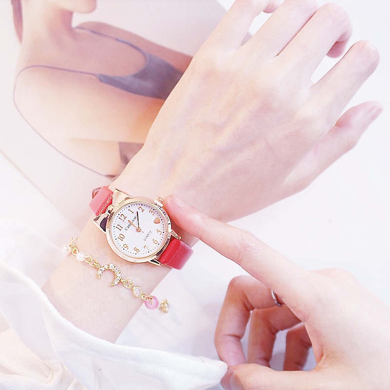 Kid's Quartz Watch Creative PU Leather Watch4