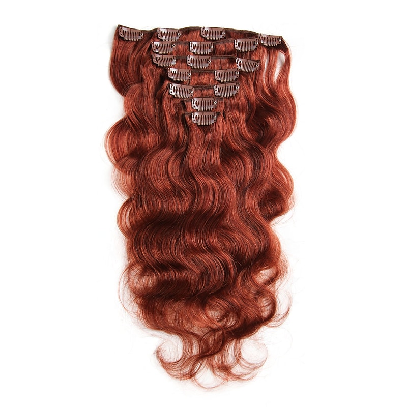 Clip In Hair Extensions Human Hair 7 pieces Pack Body Wave 14-22 inch Hair Extensions3