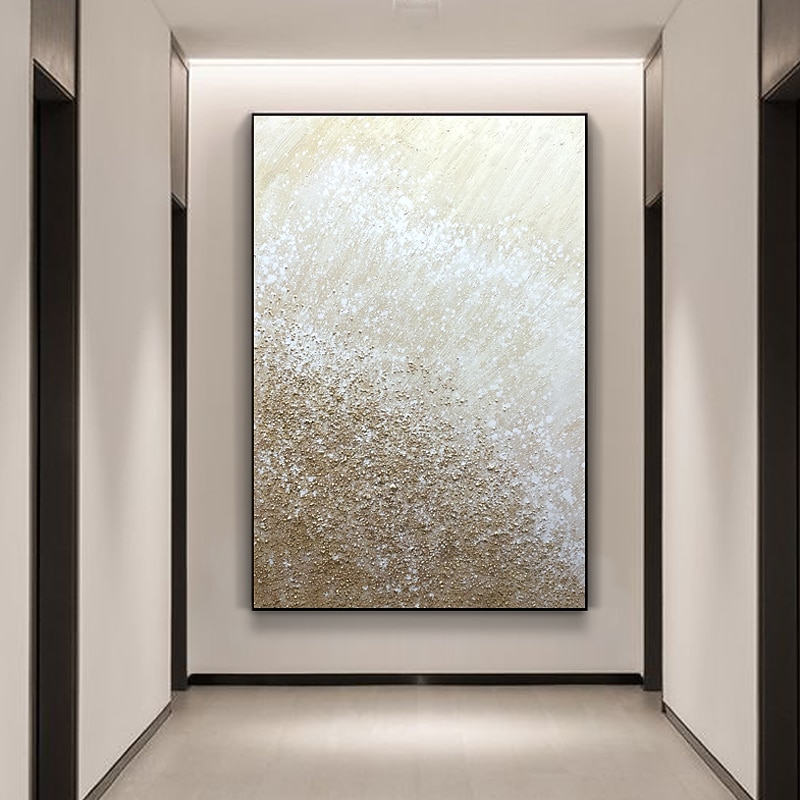 Oil Painting Handmade Hand Painted Wall Art Gold Abstract Modern Home Decoration Décor Rolled Canvas No Frame Unstretched