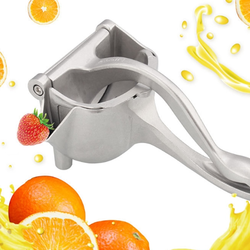 Silver Metal Manual Juicer Fruit Squeezer Juice Lemon Orange Press Household Multifunctional Kitchen Drinkware Supplies2