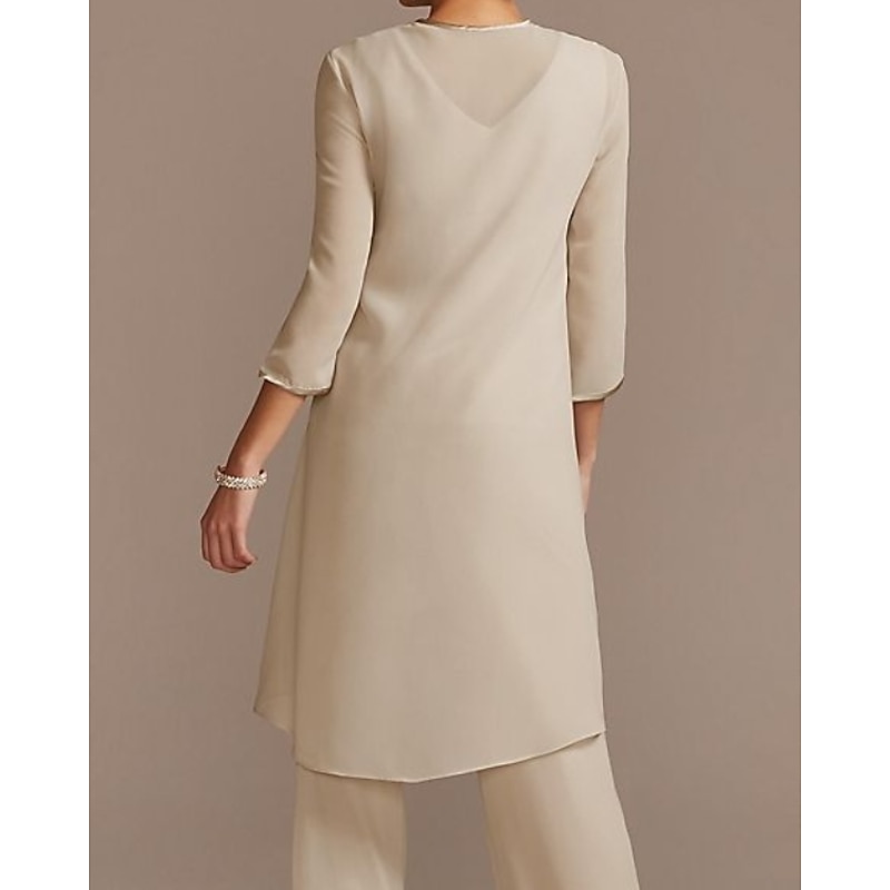 Women's Wrap Mother's Wraps Coats / Jackets Elegant Sun Protection 3/4 Length Sleeve Chiffon Wedding Guest Wraps With Pure Color For Wedding Spring &  Fall dress to impress2