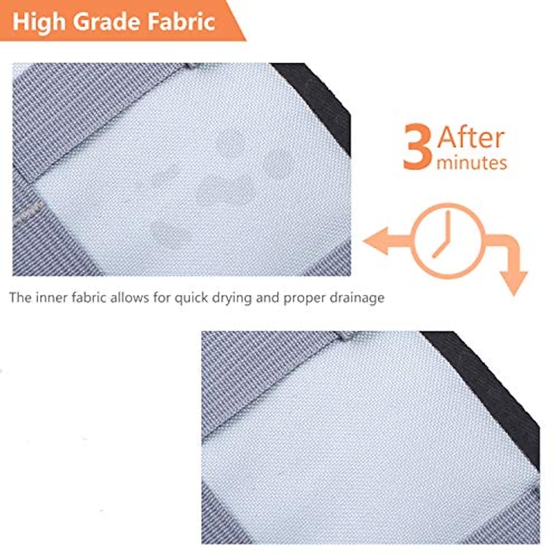 Dog Life Jacket Ripstop Pet Floatation Vest Saver Swimsuit Preserver For Water Safety At The Pool, Beach, Boating Grey2