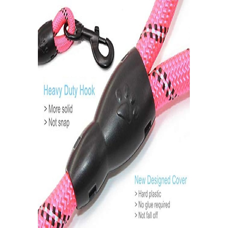 Strong Dog Leash With Comfortable Padded Handle And Highly Reflective Threads Dog Leashes For Small Medium And Large Dogs2