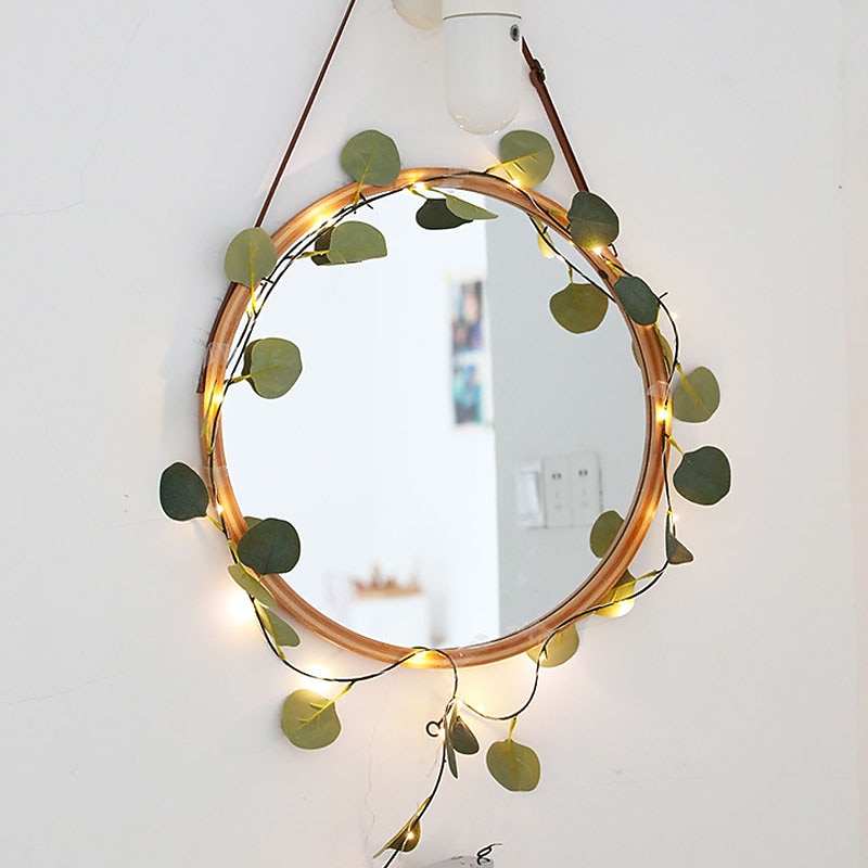 2M 20LEDs Eucalyptus Vine LED String Light Battery Operation Christmas Room Decoration Rattan Lights Valentine's Day Decoration Fairy Lights4