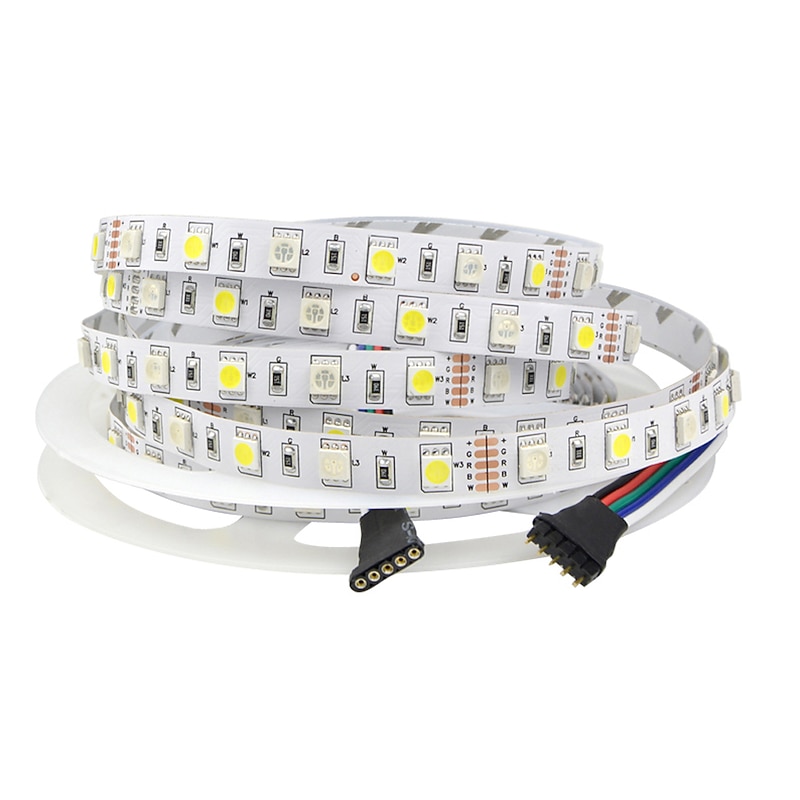 Smart LED Strip Light 32.8ft 10m(2x5m) RGB+White WIFI APP 300LEDs 5050SMD Work with Alexa Google with WIFI Remote Controller2