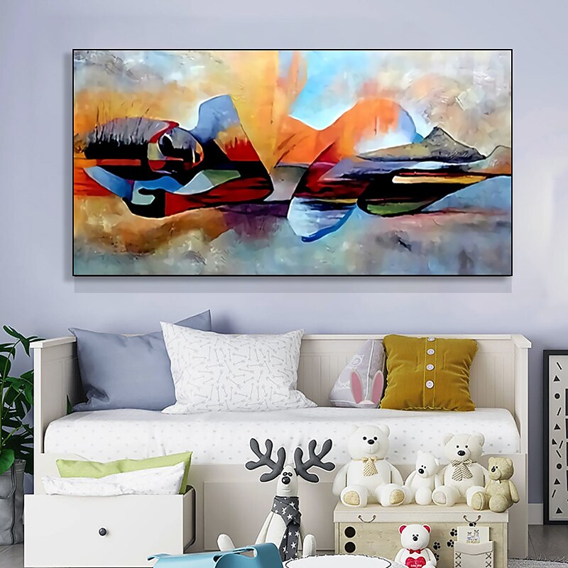 Oil Painting Handmade Hand Painted Wall Art Abstract Woman Portrait Home Decoration Décor Rolled Canvas No Frame Unstretched 7