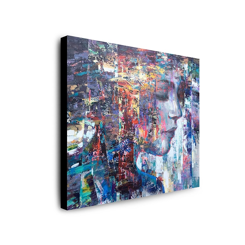 Oil Painting Handmade Hand Painted Wall Art Abstract Woman Portrait Home Decoration Décor Stretched Frame Ready to Hang2