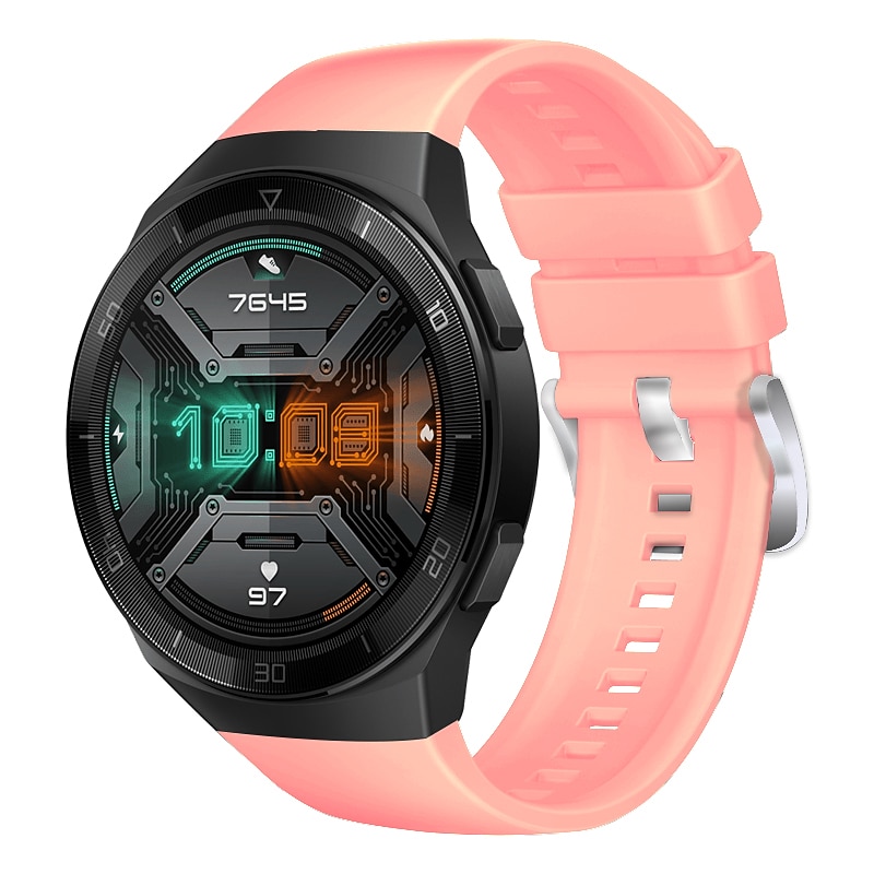 Watch Band for Huawei Huawei Watch GT 2e Silicone Replacement  Strap Soft Breathable Sport Band Classic Buckle Wristband4
