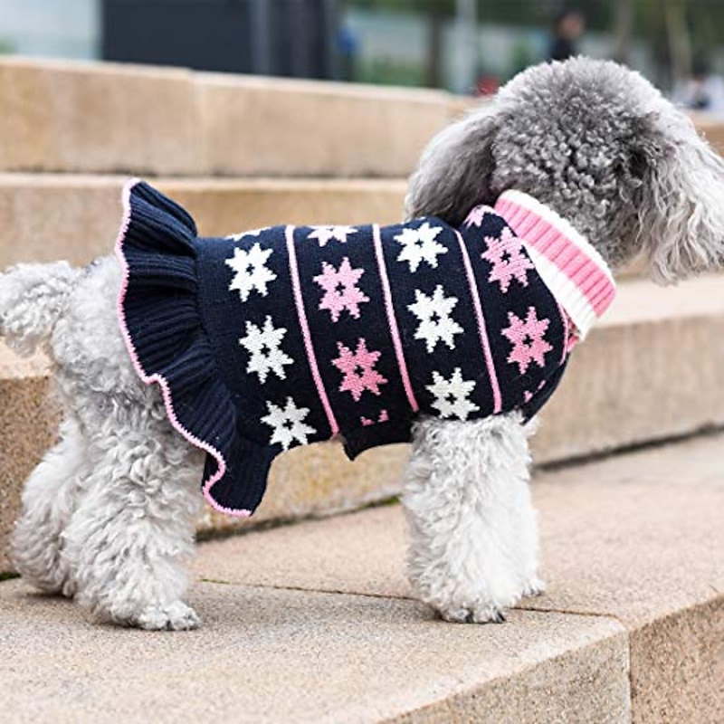 Dog Pets N / A Sweater Dress Dog Coat Dog Dress Dog Shirt / Dog T-shirt Warm Dog Clothing2