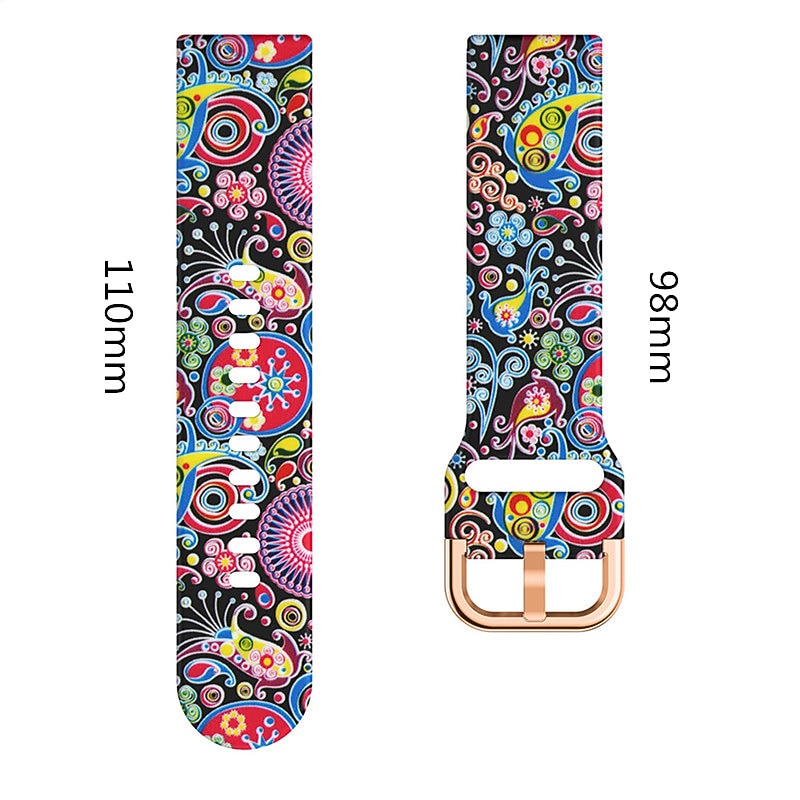 Watch Band for Garmin Forerunner 645/245/158/55 Music Vivoactive 3 Music Vivoactive 3 Venu Sq 2(Music) / Sq(Music) / 2 Plus, Venu Vívoactive 3 (Music), Vívomove 3 / HR / Sport / Style / Luxe Silicone2