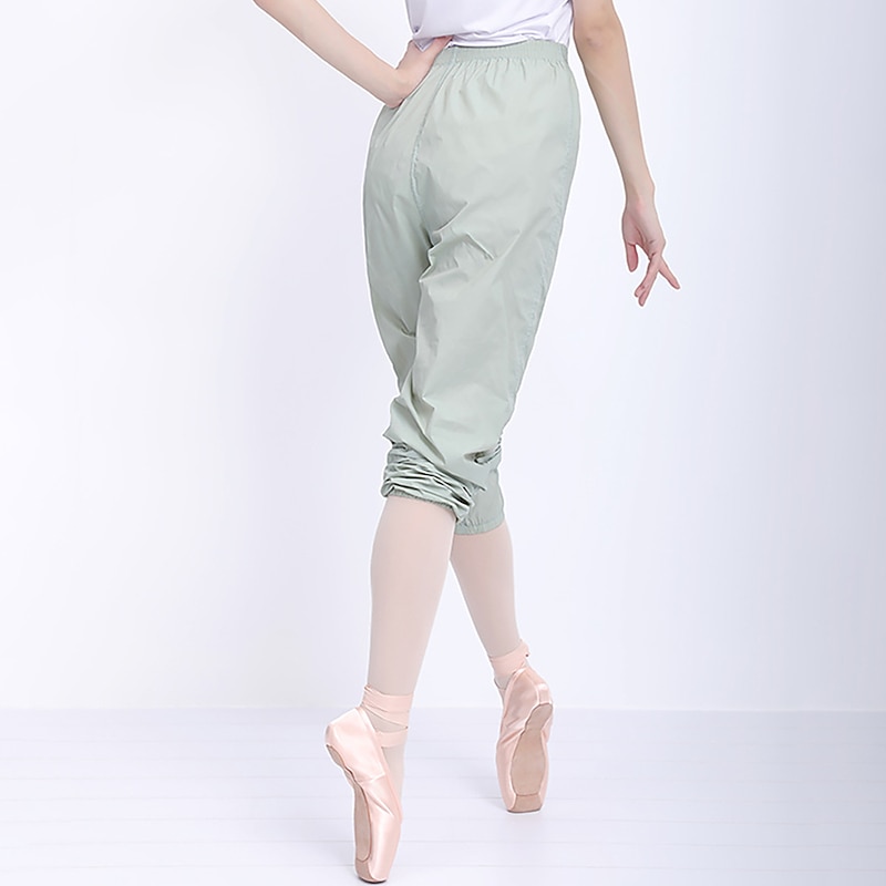 Breathable Ballet Pants Ruching Gore Solid Women's Training Performance High Nylon Women's Daily Pants3