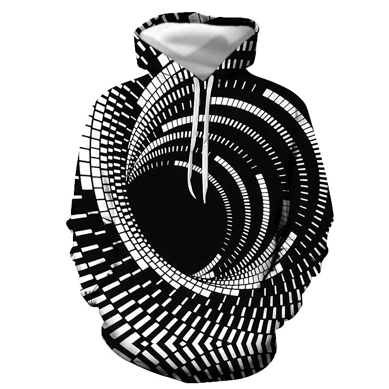 Men's Graphic Hoodie Hoodies Sweatshirt Basic Casual Long Sleeve Hooded Daily Going out Black Yellow Designer