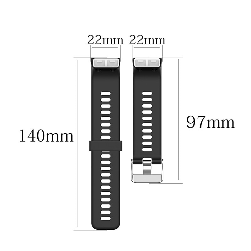 Watch Band for Garmin Forerunner 35/30, Approach S10 Silicone Replacement  Strap Breathable Sport Band Classic Buckle Wristband3