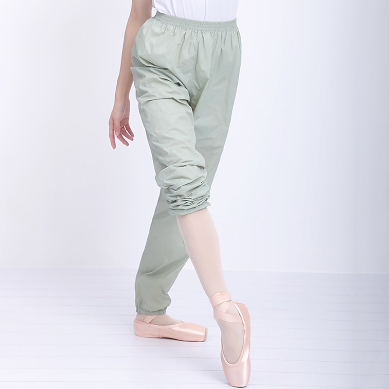 Breathable Ballet Pants Ruching Gore Solid Women's Training Performance High Nylon Women's Daily Pants2