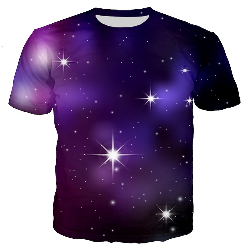 Men's Holiday Shirt T Shirt Short Sleeve T shirt 3D Print Round Neck Shirt White Yellow Red Summer Clothing Apparel M L XL XXL 3XL4