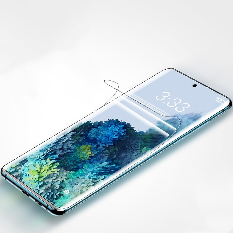 3 Pack Screen Protector For Samsung Galaxy S25 Ultra S25 Ultra Plus S23 S22 S21 S20 Plus Ultra A35 5G A54 A34 A14 TPU Hydrogel 9H Hardness Self-healing Anti Bubbles Anti-Fingerprint Explosion Proof2