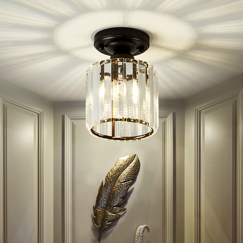 12 cm Unique Design Flush Mount Lights Crystal Electroplated Modern Nordic Style 220-240V3