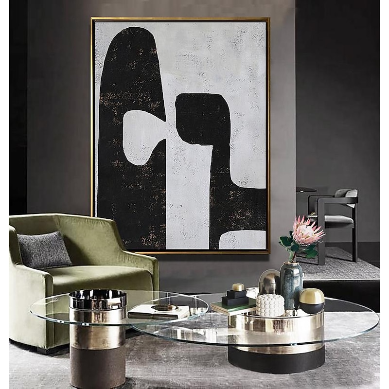 100% Hand-Painted Oil Painting On Canvas,Modern Abstract  Pattern,Oil Painting Paintings Art Abstract Mural Poster Wall Painting Design,Gallery Artwork for Living Room4