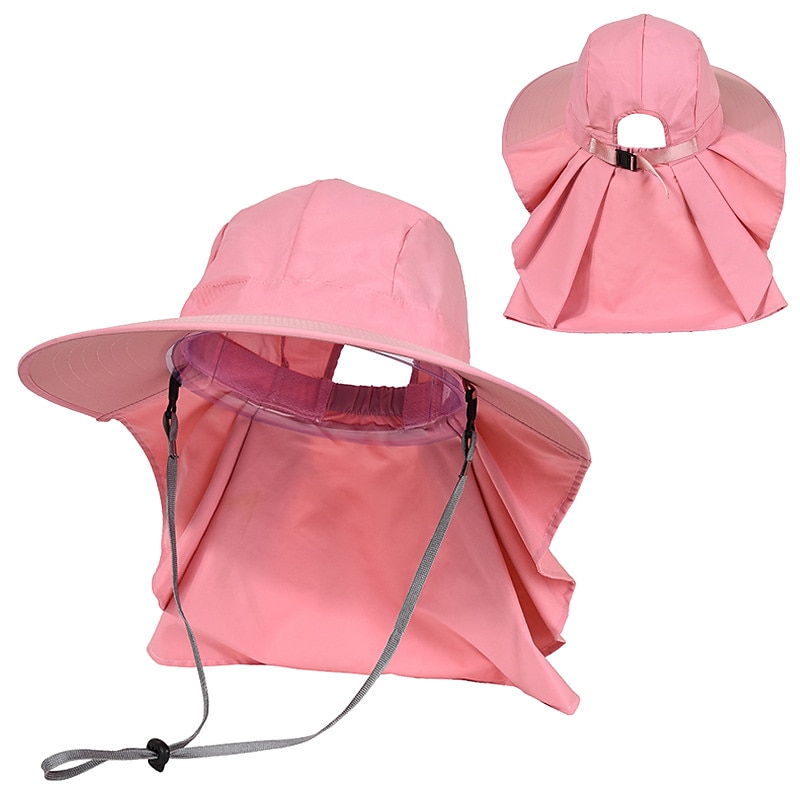 Sun Hat Fishing Hat Hiking Hat Hat Portable UV Sun Protection UPF50+ Summer Wide Brim with Neck Flap Women's Fishing Activity2