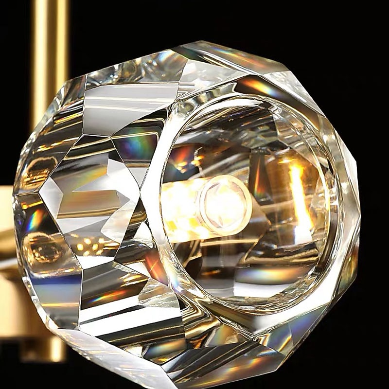 9 Heads 80 cm Gold Ceiling Lights Luxury Chandelier Made of Premium Copper Brass Modern Fashion 110-120V 220-240V2