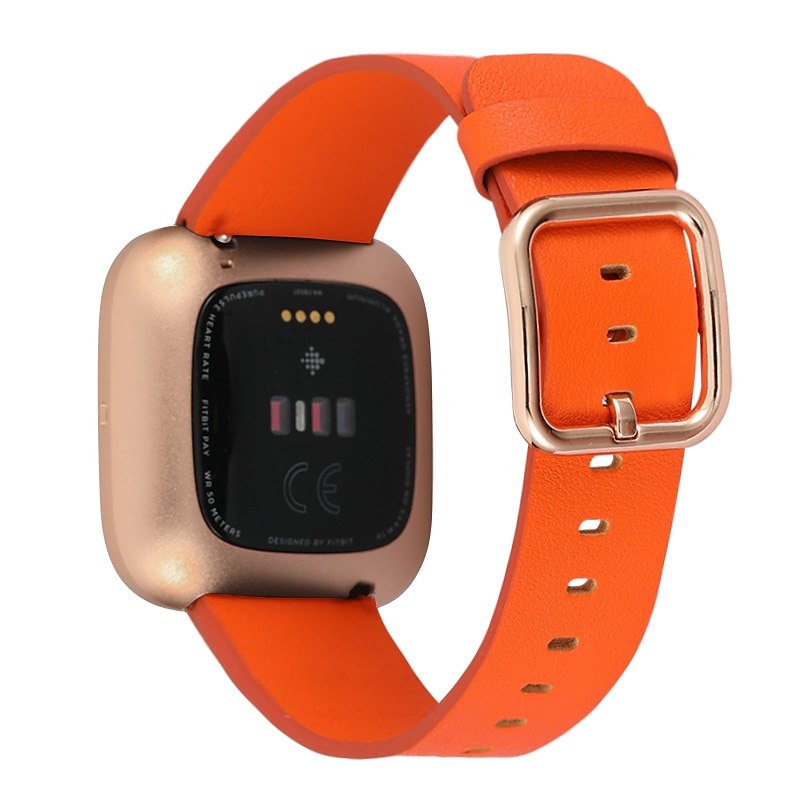 Watch Band for Fitbit Versa 2 / Versa Lite / Versa SE / Versa Genuine Leather Replacement  Strap Quick Release Adjustable Wristband2
