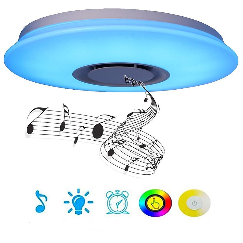 40cm Ceiling Light Bluetooth Music Absorption Dome Light LED Colorful Story Light Mobile phone smart APP Master Bedroom Light2