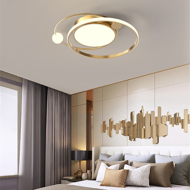 50 cm Dimmable Geometric Shapes Flush Mount Lights Metal Painted Finishes LED Modern 220-240V3