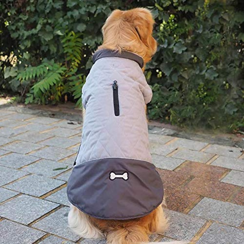 Dog Coat Jacket Vest Winter Reflective Waterproof Warm Fashion Indoor Dog Clothing
