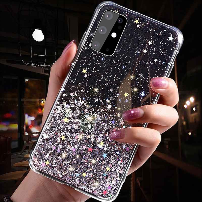 Phone Case For Samsung Galaxy S25 S24 S23 S22 S21 FE S21 Ultra Plus A14 A54 A73 A33 Back Cover Glitter Shine Glitter Shine TPU2