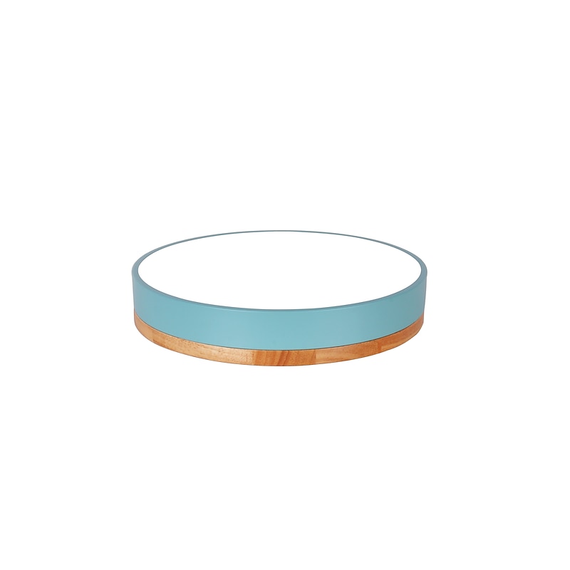 40/50/60 cm LED Ceiling Light Nordic Style Basic Flush Mount Lights Metal Sector Painted Finishes Wood Modern White Black Yellow Green Blue Pink Gray 110-120V 220-240V3