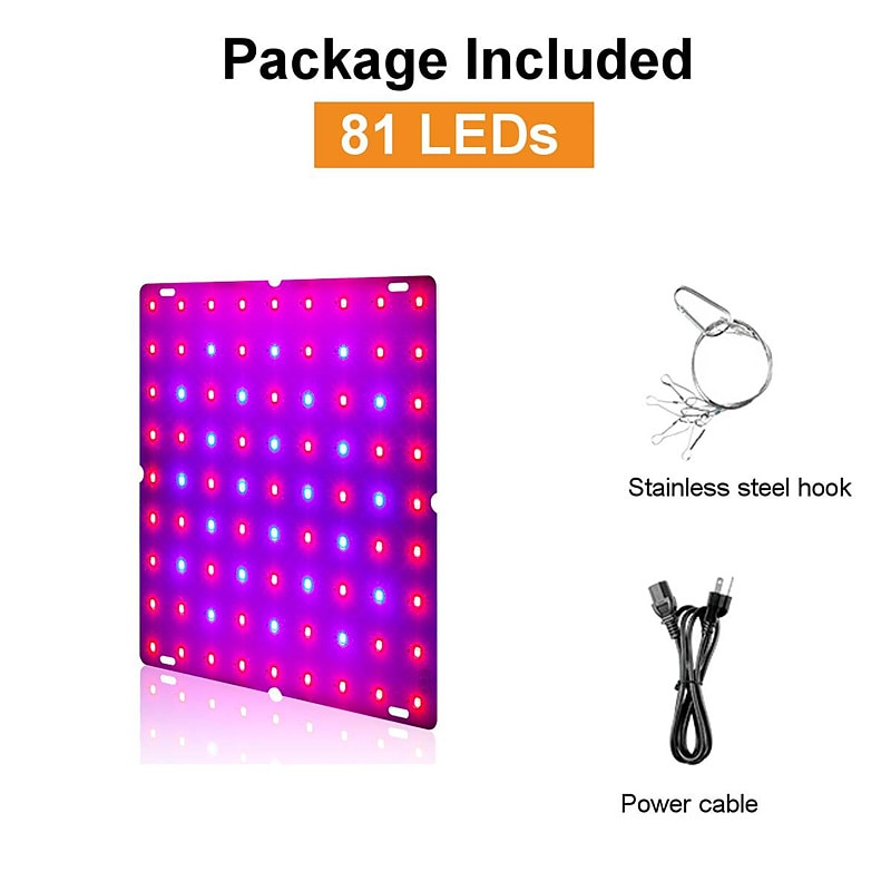 1pc 81LEDs 169 LEDs LED Grow Light for Indoor Plants Plant Growing Lamp Red Blue Full Spectrum For Indoor Hydroponic Plant2