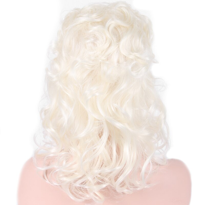 Roaring 20S Wig Cosplay  Wig Synthetic Wig Cosplay Wig Marie Antoinette Curly Curly 18Th Century Wig Medium Length White Synthetic Hair Women's California s White Halloween Wigs4