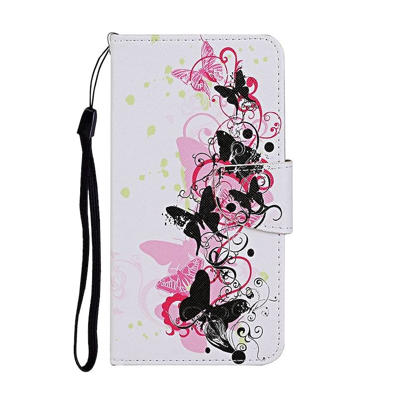 Phone Case For Samsung Galaxy S25 Ultra Plus S23 S22 Plus  Ultra A34 A54 A53 S20 FE Wallet Case Flip Wallet Card Holder Animal Cartoon Flower TPU PU Leather3