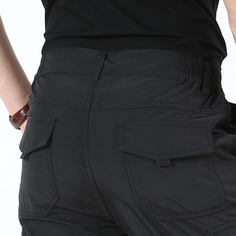 Men's Work Pants Waterproof Hiking Pants Summer Fall Outdoor Waterproof Ripstop Windproof Quick Dry Pants / Trousers Cargo Pants Bottoms Black Blue Cotton Fishing Hiking Climbing M L XL XXL XXXL3