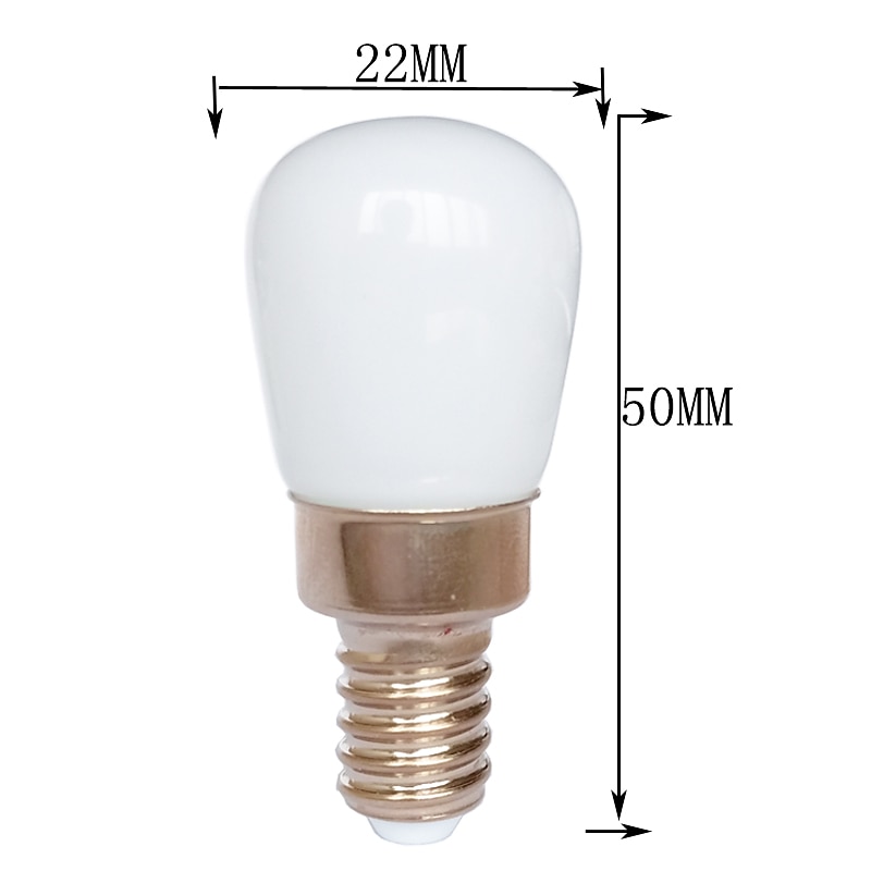 9pcs 2 W LED Globe Bulbs 100 lm E14 E12 T22 6 LED Beads SMD 2835 Warm White White 220-240 V2