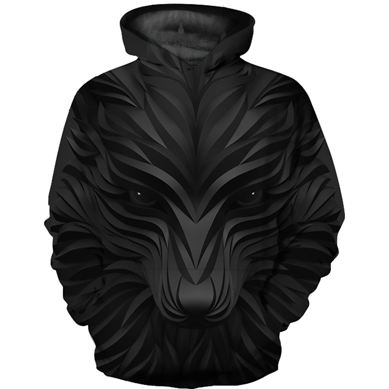 Boys 3D Animal Hoodie Long Sleeve 3D Print Spring Fall Active Basic Kids Toddler 3-12 Years Daily4